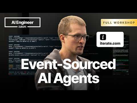他把 AI Agent 拆成“事件流”，现场敲出一个可暂停、可回放的智能体