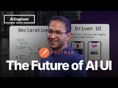 UI 已死？Postman 工程师揭秘生成式 UI 的下一站